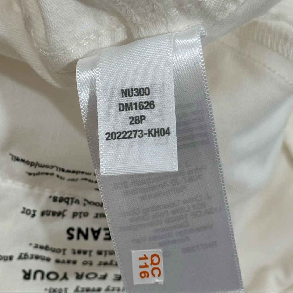 Madewell The Petite Perfect Vintage Wide-Leg Crop Jean in Tile White - Sz - 28P - Picture 10 of 14